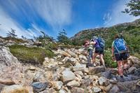People can help you show how steep a trail is.